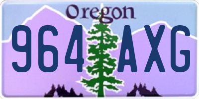 OR license plate 964AXG