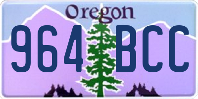 OR license plate 964BCC
