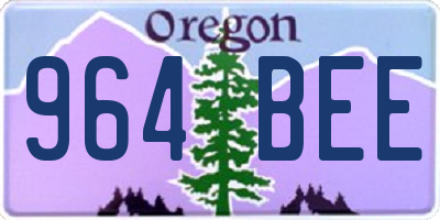 OR license plate 964BEE