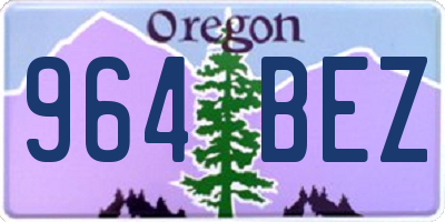 OR license plate 964BEZ