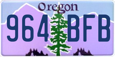 OR license plate 964BFB