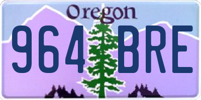 OR license plate 964BRE
