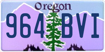 OR license plate 964BVI