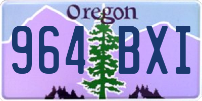 OR license plate 964BXI