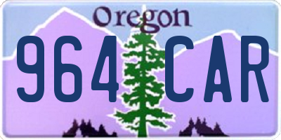 OR license plate 964CAR