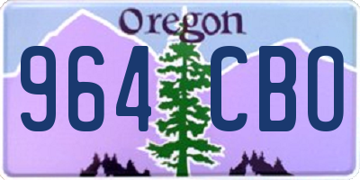 OR license plate 964CBO