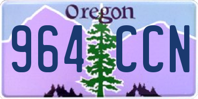 OR license plate 964CCN