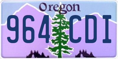 OR license plate 964CDI