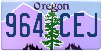 OR license plate 964CEJ