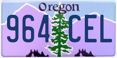 OR license plate 964CEL