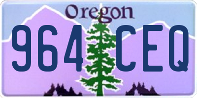OR license plate 964CEQ
