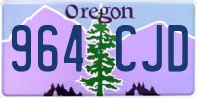 OR license plate 964CJD