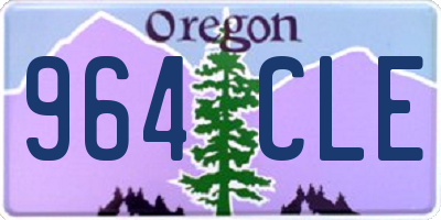 OR license plate 964CLE