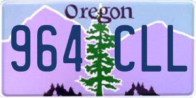 OR license plate 964CLL