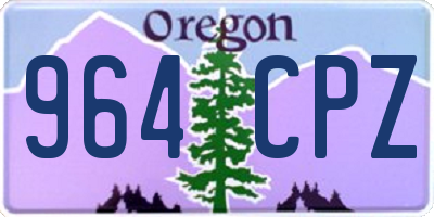 OR license plate 964CPZ