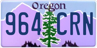 OR license plate 964CRN