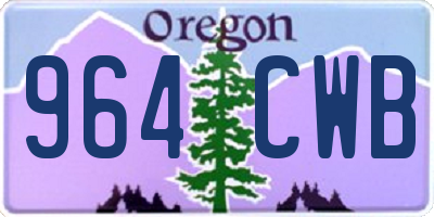 OR license plate 964CWB