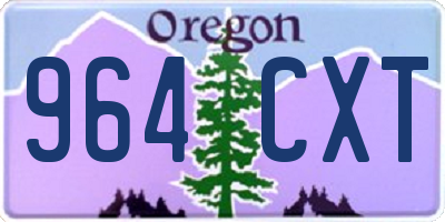 OR license plate 964CXT