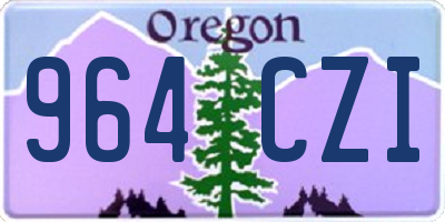 OR license plate 964CZI