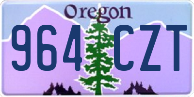 OR license plate 964CZT