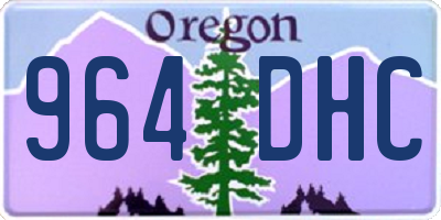 OR license plate 964DHC