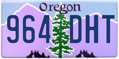 OR license plate 964DHT