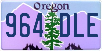 OR license plate 964DLE