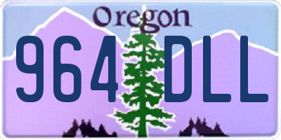 OR license plate 964DLL
