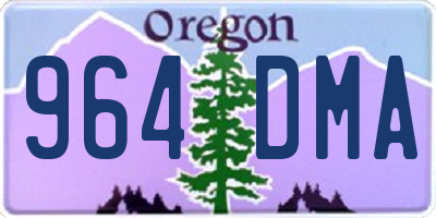OR license plate 964DMA