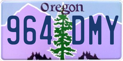 OR license plate 964DMY