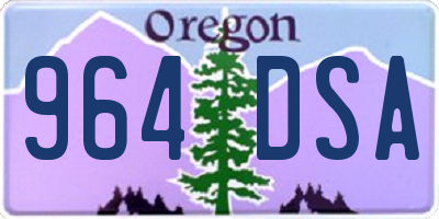OR license plate 964DSA