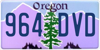 OR license plate 964DVD