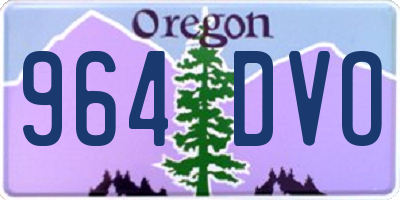 OR license plate 964DVO