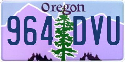 OR license plate 964DVU