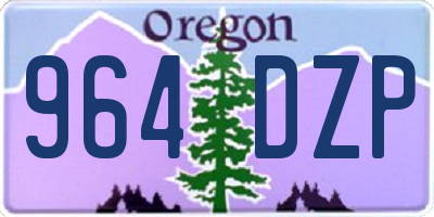 OR license plate 964DZP