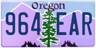 OR license plate 964EAR