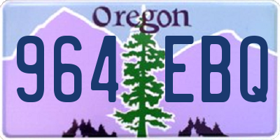 OR license plate 964EBQ