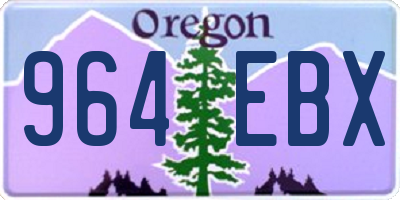 OR license plate 964EBX
