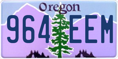 OR license plate 964EEM
