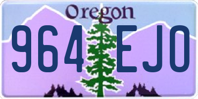 OR license plate 964EJO
