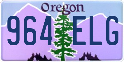 OR license plate 964ELG