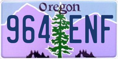OR license plate 964ENF