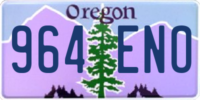 OR license plate 964ENO