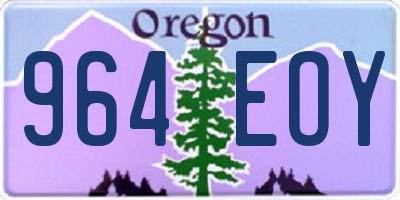 OR license plate 964EOY