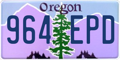 OR license plate 964EPD