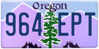 OR license plate 964EPT