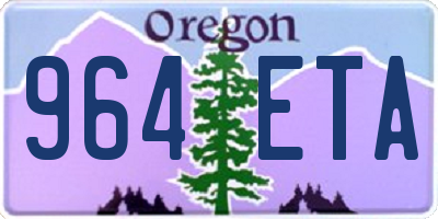 OR license plate 964ETA