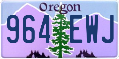 OR license plate 964EWJ