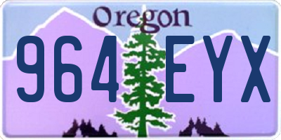 OR license plate 964EYX