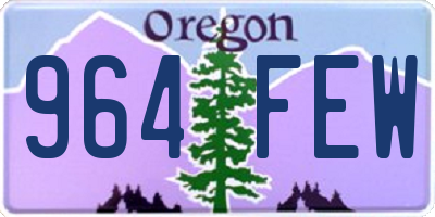 OR license plate 964FEW